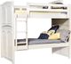 American Woodcrafters 6510 Cottage Traditions Clean White Cottage Twin/Twin Bunkbed-0