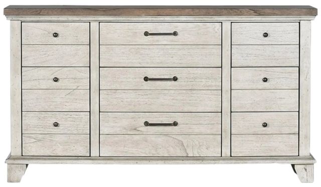 Steve Silver Co. Bear Creek 5-Piece Honey Smoke/White Smoke Queen Bedroom Set-3