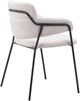 Zuo® Modern Marcel 2-Piece Black/Cream Dining Arm Chair Set-3