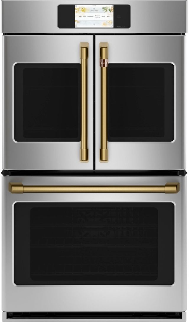 Café™ Brushed Brash Wall Oven Handle Kit-1