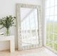 Classic Home Astrid White Floor Mirror-1