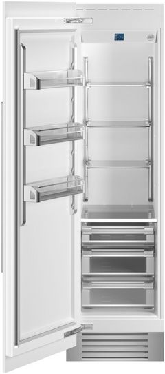 Réfrigérateur en colonne de 24 po Bertazzoni® Série Professional de 13 pi³ - Prêt pour le panneau