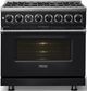 Viking® 7 Series 36" Onyx Pro Style Dual Fuel Range-2