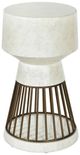 Stylecraft Norman Wyatt Home Cement White Pedestal Table -0