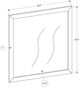 Monarch Specialties Inc. Light Oak Wall Mirror-2