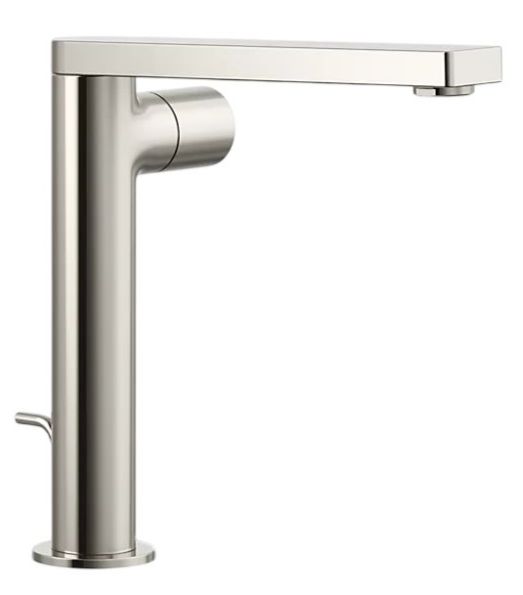 KOHLER® Composed® Vibrant Polished Nickel Tall Single-Handle Bathroom Sink Faucet with Cylindrical Handle-0