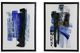 A & B Home Rosanna 2-Piece Black/Blue/White Wall Art Set-1