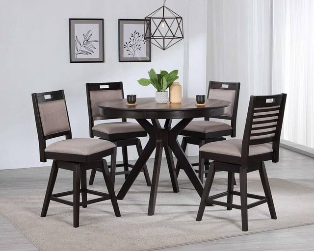 Urban Styles Furniture Dallas 5-Piece Walnut Dining Set-1