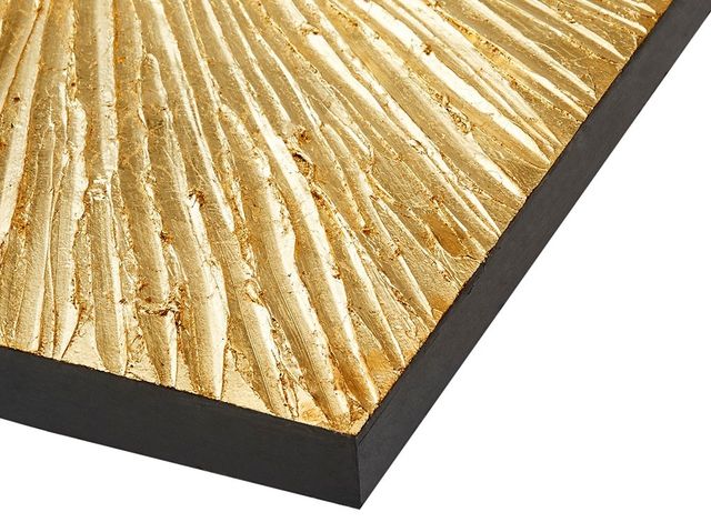 Olliix by Madison Park Signature Sunburst Gold Hand Painted Dimensional Resin Wall Decor-2