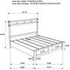 Coaster® Hazlewood Vineyard Oak 59" Storage Eastern King Bed-2