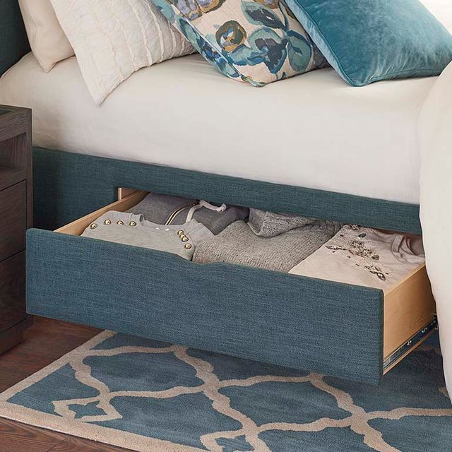 Bassett® Furniture Custom Upholstered Beds Vienna Arched Storage Bed-3