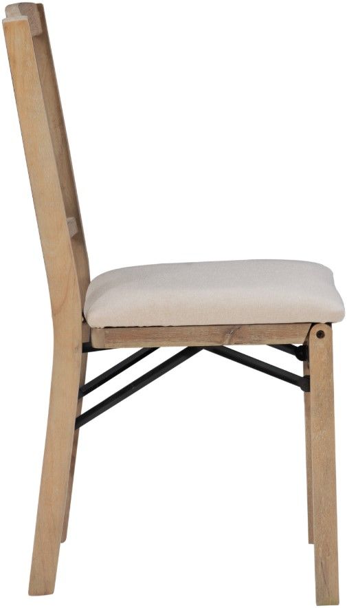 Linon Triena 2-Piece Gray Wash Folding Chair Set-4