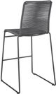 Coaster® Jerome 2-Piece Charcoal/Gunmetal Upholstered Bar Stools-4