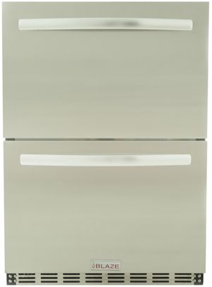 Blaze Grills 5.1 Cu. Ft. Outdoor Double Drawer Refrigerator