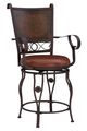 Powell® Beatrix Bronze/Rust Big And Tall Armed Counter Stool-0