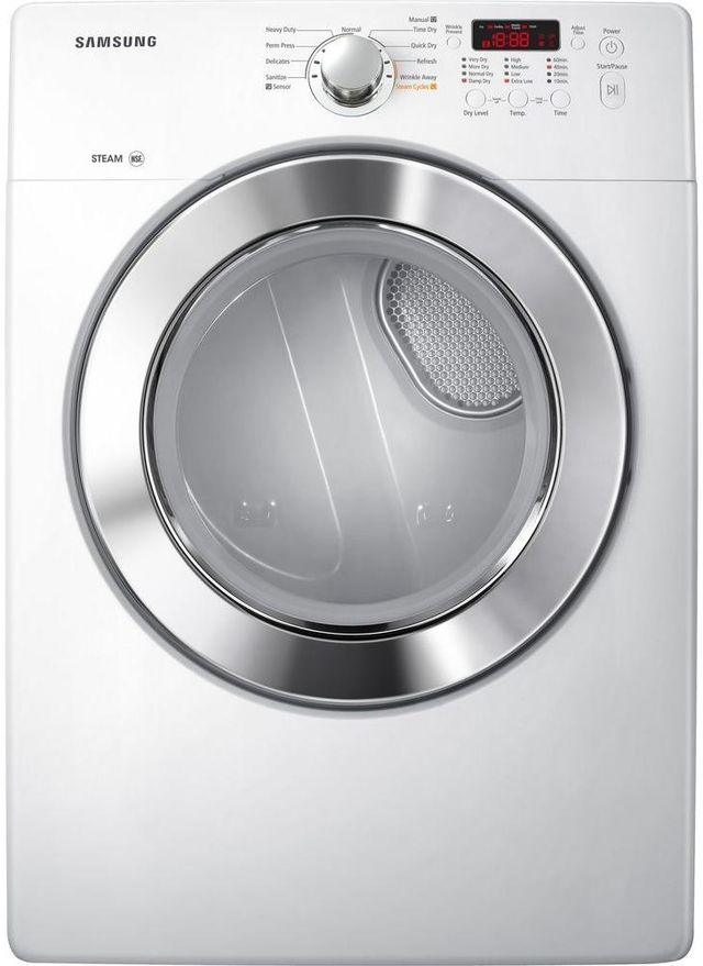 Samsung 7.3 Cu. Ft. White Front Load Gas Dryer-0