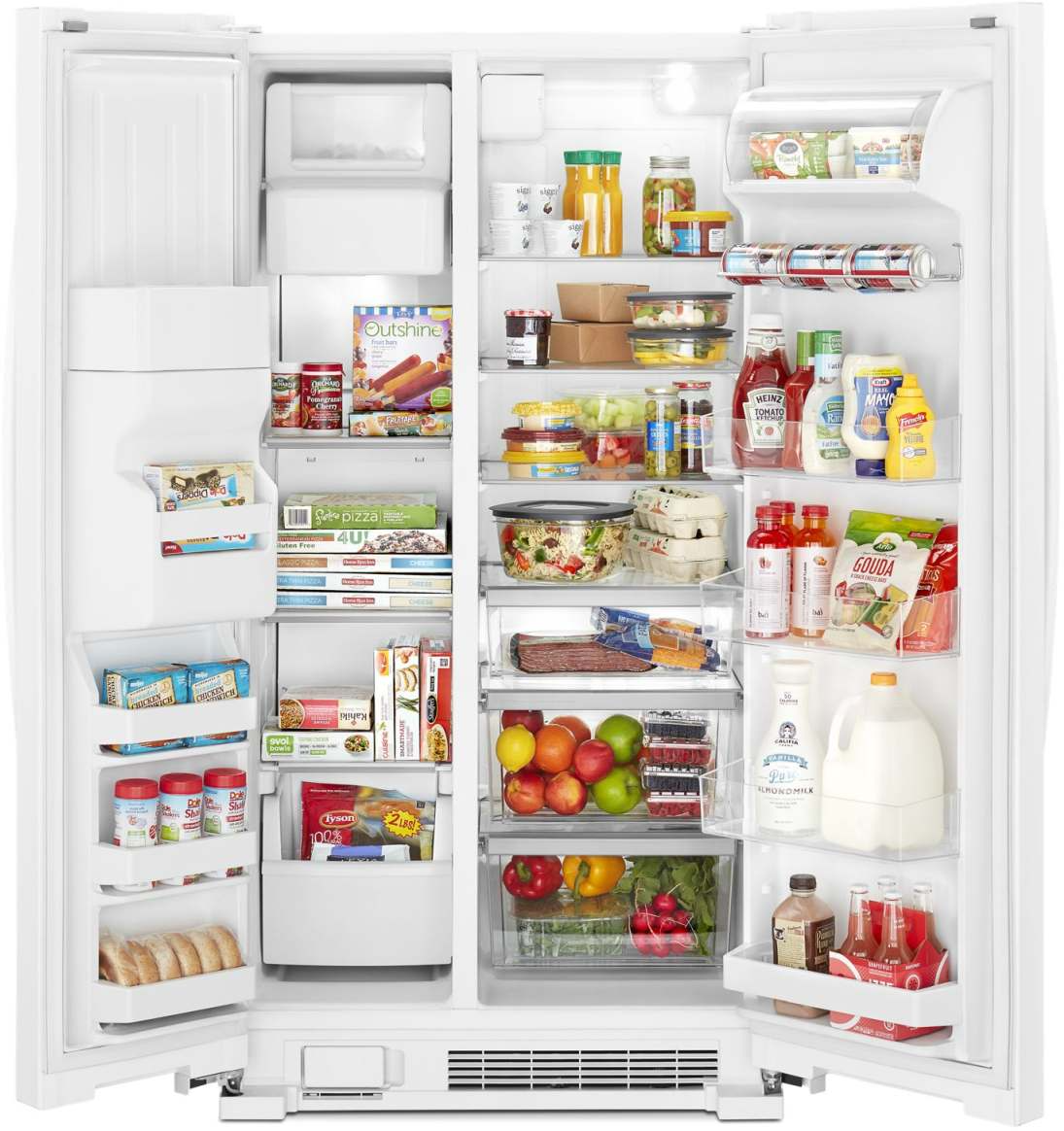 Whirlpool 33 in. 21.0 Cu. Ft. White Side-by-Side Refrigerator