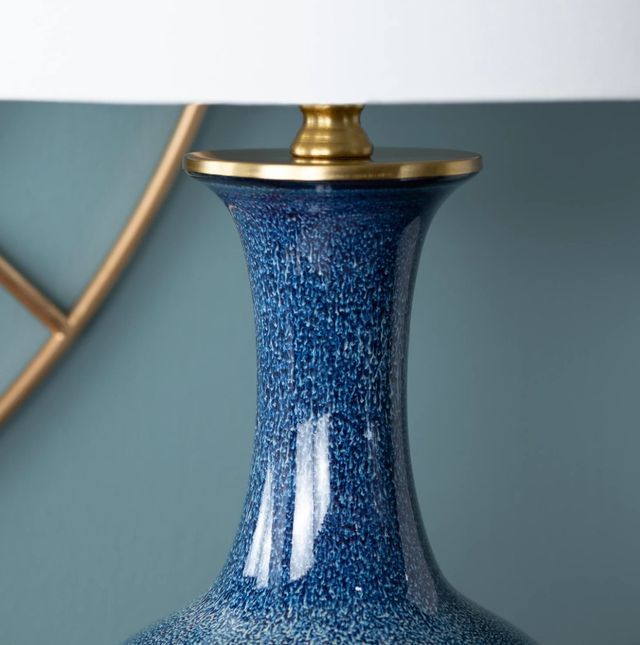 Crestview Collection Delaney Blue Table Lamp-2