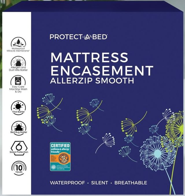 Protect-A-Bed® AllerZip Smooth 9" Queen Mattress or Box Spring Encasement-0