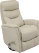 Parker House® Gemini Ivory Manual Leather Swivel Glider Recliner-0