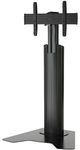 Chief® Black Medium Fusion™ Manual Height Adjustable Floor AV Stand-0