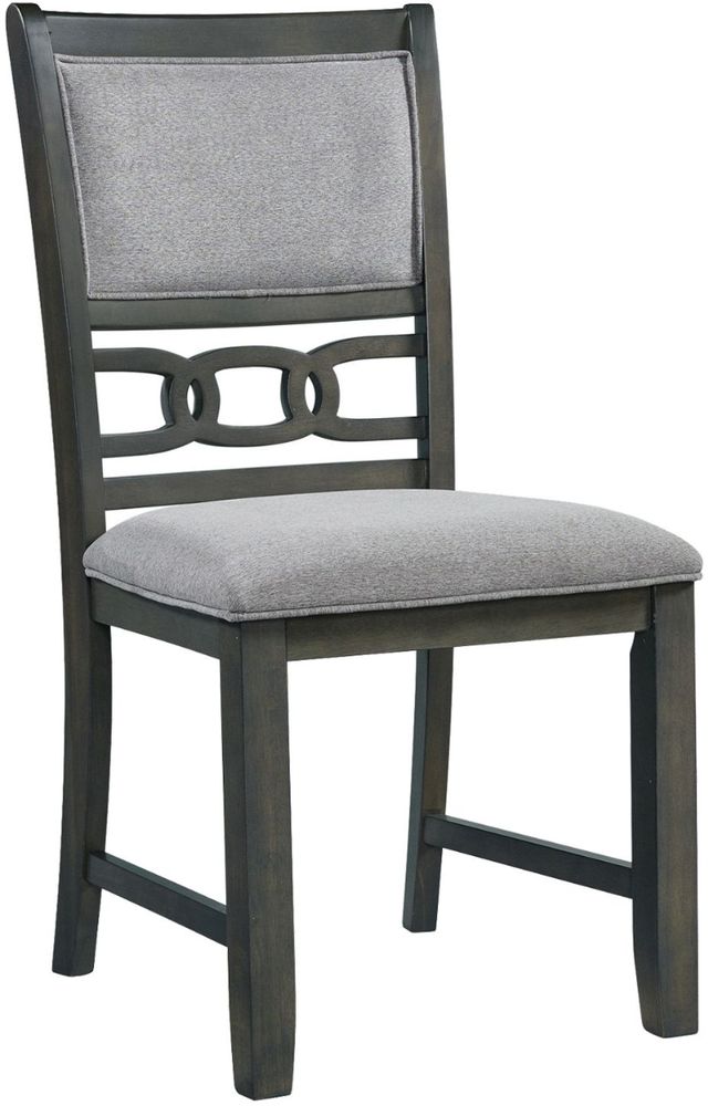 Elements International Amherst Gray Dining Side Chairs-0