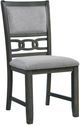 Elements International Amherst Gray Dining Side Chairs-0