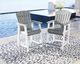 Signature Design by Ashley® Transville 2-Piece Gray/White Polyethylene Outdoor Bar Stool-1
