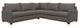 La-Z-Boy® Wilmette 2-Piece Greystone Leather Sectional-0
