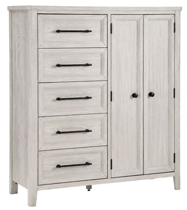 Signature Design by Ashley® Darbonton Dove White 5-Drawer Chest-0