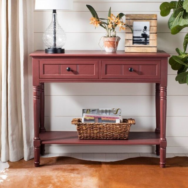 Safavieh Samantha Red Console Table-3