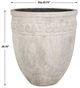 Uttermost® Timeless White Concrete Terrace Indoor-Outdoor Planter-2