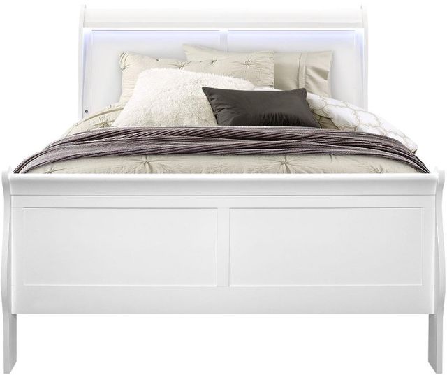 Global Furniture USA Charlie 5-Piece White Full Bedroom Set-2