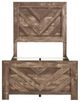 Homelegance® Corbin Rustic Brown Twin Panel Bed-4