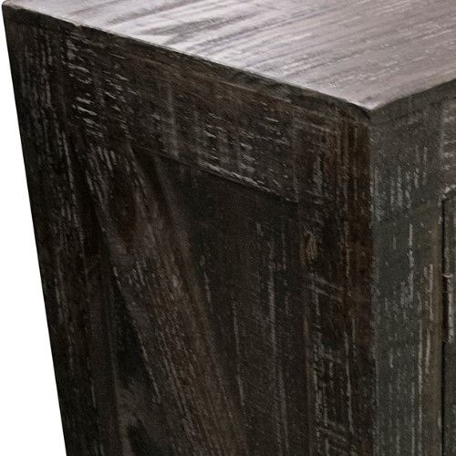 American Wholesale Furniture Barndoor Barnwood End Table-1