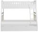 Homelegance® Galen White Youth Twin/Full Bunk Bed with Twin Trundle -2
