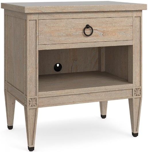 Bassett® Furniture Charlotte Washed Elm Side Table-0