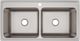 Elkay Lustertone® Classic Lustrous Satin 43" x 22" x 12-1/8" 1-Hole Equal Double Bowl Drop-In Sink-1