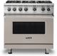 Viking® 5 Series 36" Pacific Grey Pro Style Natural Gas Range-0