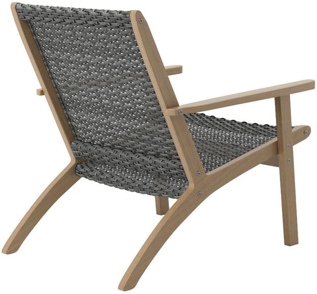 New Classic® Home Furnishings Radius Gray Acacia/Wicker Outdoor Patio Side Chair-4