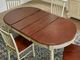 A-America® British Isles Merlot Extending Dining Table with Buttermilk Base-3