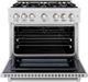 ZLINE Select 36" Satin Stainless Steel Pro Style Dual Fuel Range-1