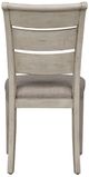 Liberty Furniture Farmhouse Reimagined Antique White/Khaki Ladder Back Upholstered Side Chair-4