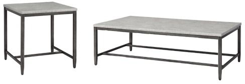 Signature Design by Ashley® Shybourne 2-Piece Light Gray Living Room Tables Set-0