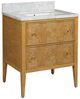 Currey & Company Santos 28" Sea Sand Vanity with Rectangular Undermount Sink-1