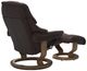Stressless® by Ekornes® Customizable Reno Small Manual Recliner and Ottoman with Classic Base-3