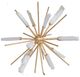 A & B Home Florrie Gold/White Short Decorative Object-0