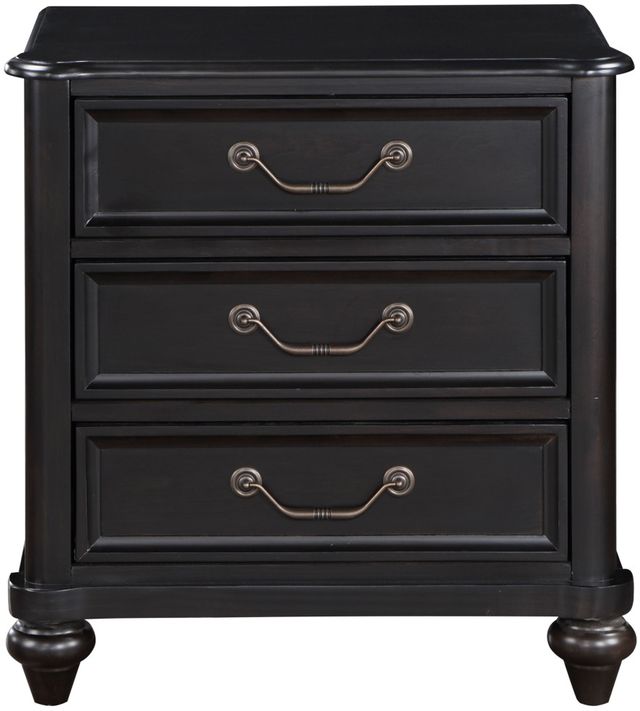Mazin Furniture Herman Gray Brown Nightstand-0