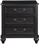 Mazin Furniture Herman Gray Brown Nightstand-0