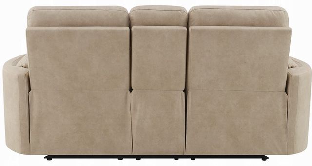 ACME Furniture Elison Dark Beige Manual Reclining Loveseat with Console-4